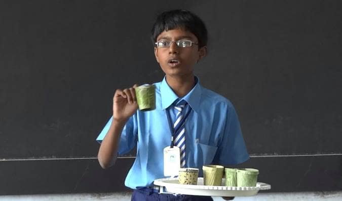 Banana Leaf Technology Inventor Tenith Adithyaa